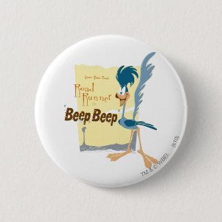 BADGE ROND 5 CM ROAD RUNNER™ BEEP BEEP™ !