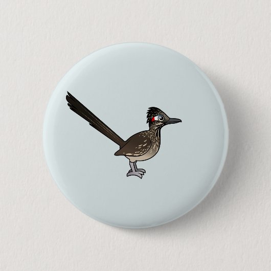 Badge Rond 5 Cm Roadrunner mignon de Birdorable (Devant)