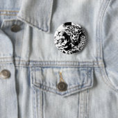 Badge Rond 5 Cm Roaring Jaguar (En situation)