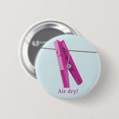 Badge Rond 5 Cm Robe de linge (Devant & derrière)