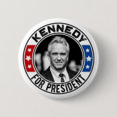 Badge Rond 5 Cm Robert Kennedy, Jr. pour le président 2024 (Devant)