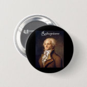 Badge Rond 5 Cm Robespierre 1 avec le blackadder (Devant & derrière)