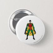 Badge Rond 5 Cm Robin Classic Stance (Devant & derrière)
