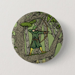 Badge Rond 5 Cm Robin des Bois