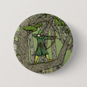 Badge Rond 5 Cm Robin Hood