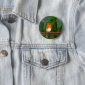 Badge Rond 5 Cm ROBIN Rouge (En situation)