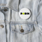 Badge Rond 5 Cm Robin Tennis (En situation)