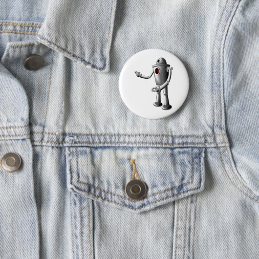 Badge Rond 5 Cm Robot (En situation)