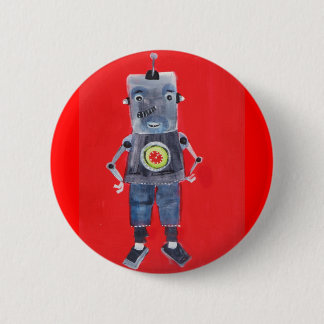 BADGE ROND 5 CM ROBOT