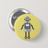 Badge Rond 5 Cm Robot de dessin (Devant & derrière)
