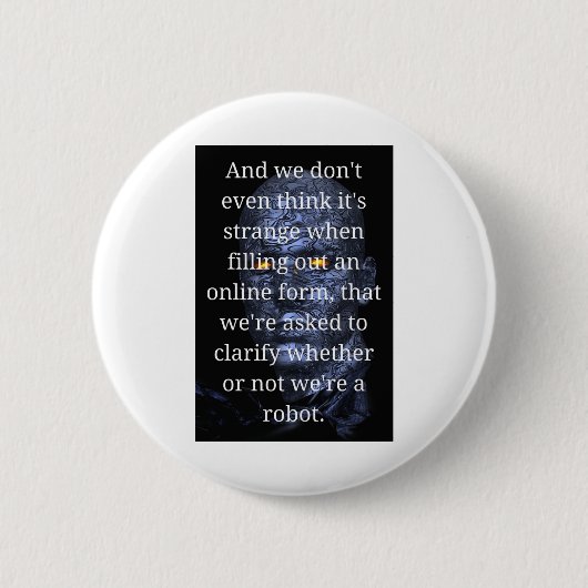 Badge Rond 5 Cm Robot drôle (Devant)
