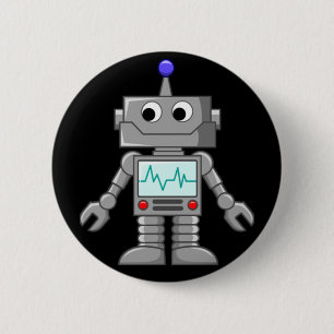 Badge Rond 5 Cm Robot Freak