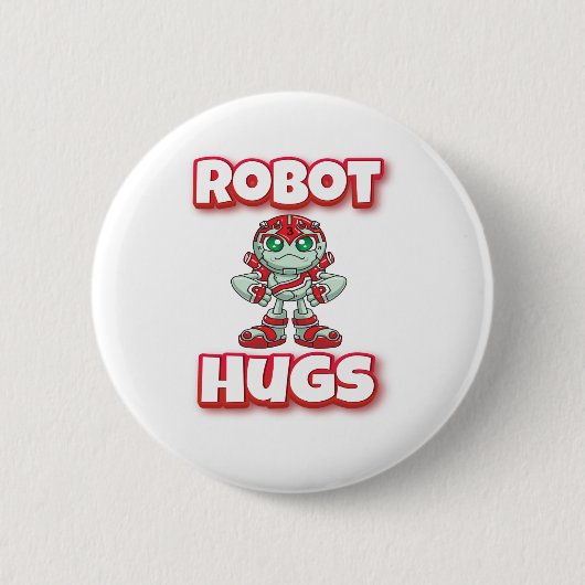 Badge Rond 5 Cm Robot Hugs (Devant)