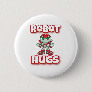 Badge Rond 5 Cm Robot Hugs