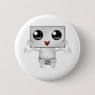 Badge Rond 5 Cm Robot mignon