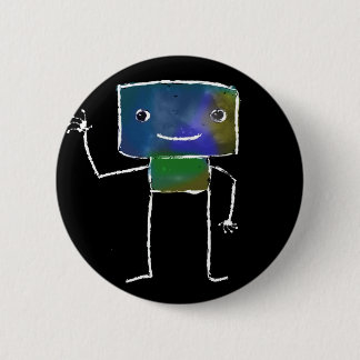 Badge Rond 5 Cm Robots balayés - vol. 1 : Lunabot