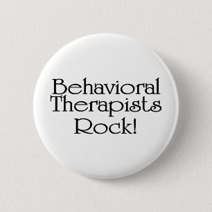 Badge Rond 5 Cm Roche comportementale de thérapeutes