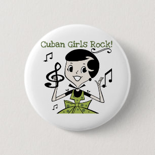 Badge Rond 5 Cm Roche cubaine de filles