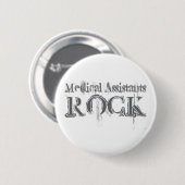 Badge Rond 5 Cm Roche d'aides médicaux (Devant & derrière)