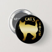 BADGE ROND 5 CM ROCHE DE CHATS (Devant & derrière)
