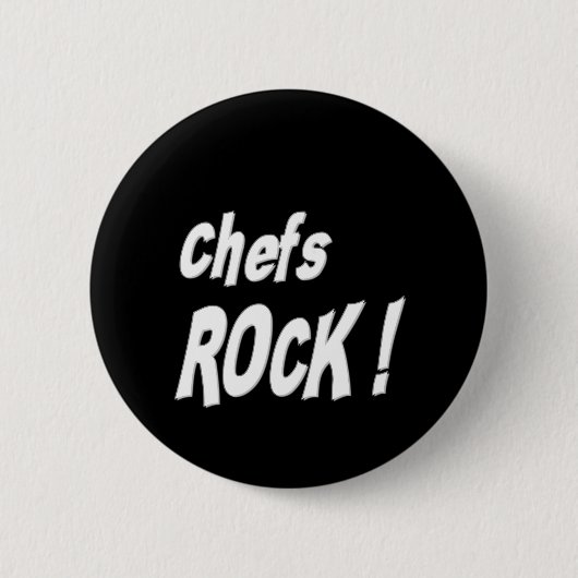 Badge Rond 5 Cm Roche de chefs ! Bouton (Devant)