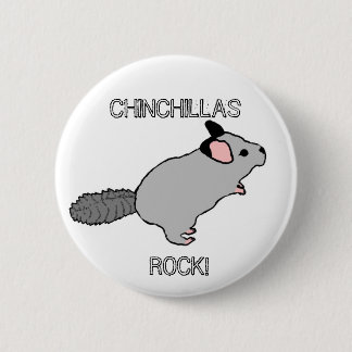 BADGE ROND 5 CM ROCHE DE CHINCHILLAS !