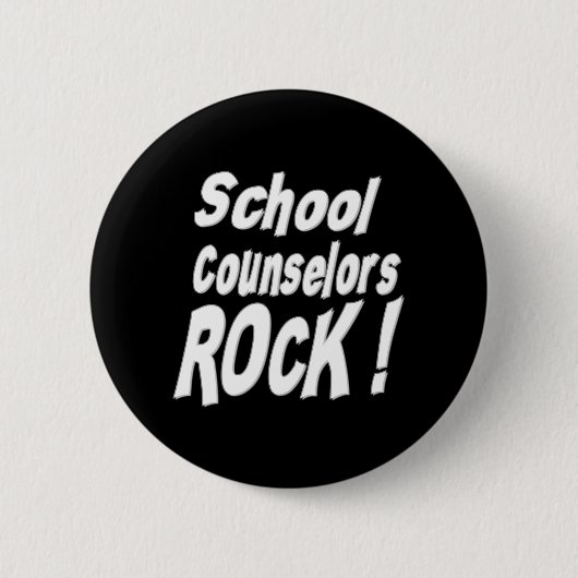 Badge Rond 5 Cm Roche de conseillers d'école ! Bouton (Devant)