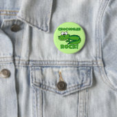 Badge Rond 5 Cm Roche de crocodiles (En situation)