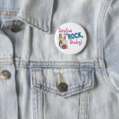 Badge Rond 5 Cm Roche de Doulas ! Cadeaux (En situation)