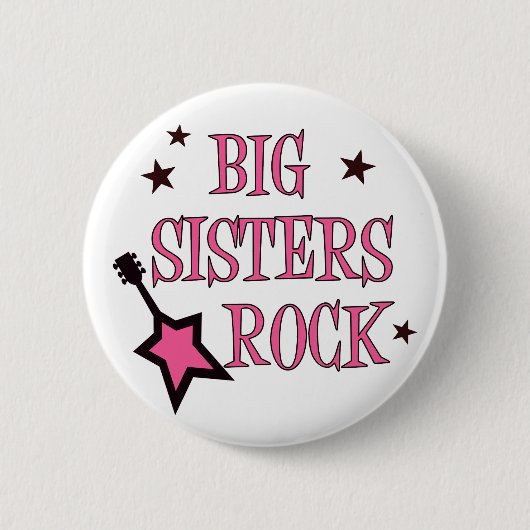 Badge Rond 5 Cm Roche de grandes soeurs (Devant)