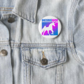 Badge Rond 5 Cm Roche de licornes ! (En situation)