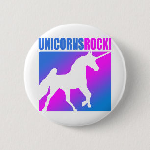 Badge Rond 5 Cm Roche de licornes !