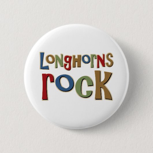 Badge Rond 5 Cm Roche de Longhorns (Devant)
