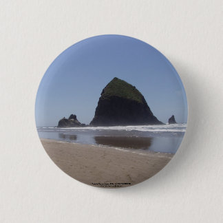 Badge Rond 5 Cm Roche de meule de foin