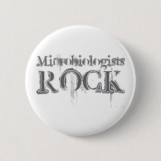 Badge Rond 5 Cm Roche de microbiologistes (Devant)