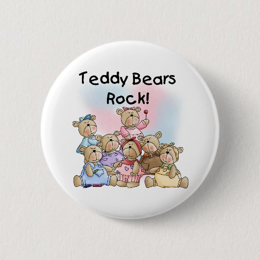 Badge Rond 5 Cm Roche de nounours (Devant)