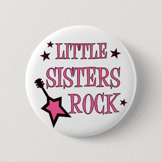 Badge Rond 5 Cm Roche de petites soeurs (Devant)