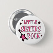 Badge Rond 5 Cm Roche de petites soeurs (Devant & derrière)