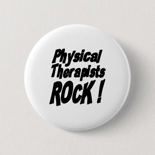 Badge Rond 5 Cm Roche de physiothérapeutes ! Bouton (Devant)