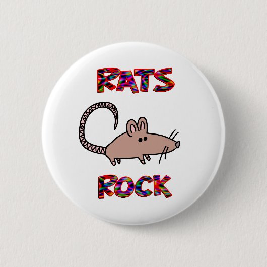 Badge Rond 5 Cm Roche de rats (Devant)