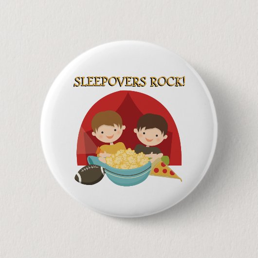 Badge Rond 5 Cm Roche de Sleepovers (Devant)