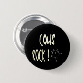 Badge Rond 5 Cm Roche de vaches ! Bouton (Devant & derrière)