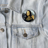 Badge Rond 5 Cm roche dessus (En situation)