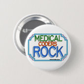 Badge Rond 5 Cm Rocher de codeurs Médicales (Devant & derrière)