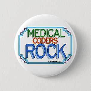 Badge Rond 5 Cm Rocher de codeurs Médicales