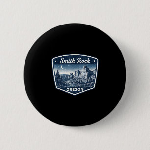 Badge Rond 5 Cm Rocher Smith Oregon randonnée escalade plein air