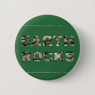 Badge Rond 5 Cm Rochers terrestres
