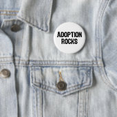 Badge Rond 5 Cm Roches d'adoption (En situation)