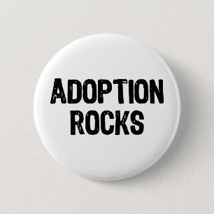 Badge Rond 5 Cm Roches d'adoption