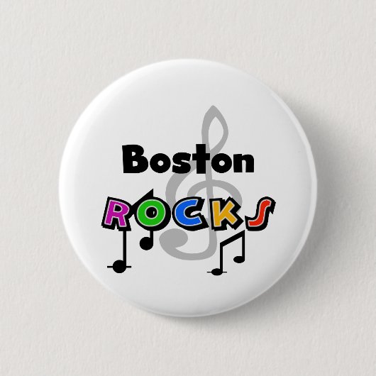 Badge Rond 5 Cm Roches de Boston (Devant)